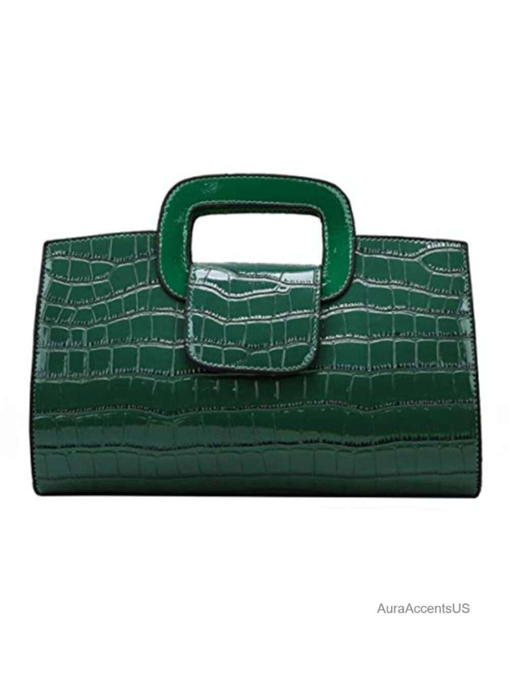Vintage Flap Top Handle Satchel PU Leather Clutch Purse Shoulder Bag